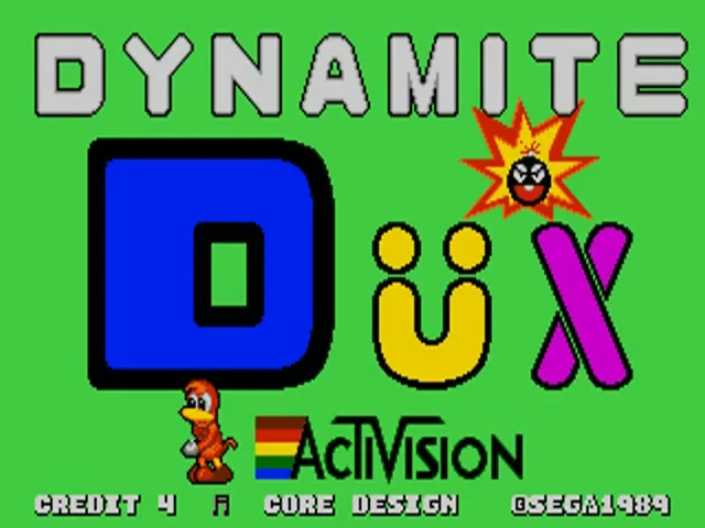 Dynamite Dux (Europe) (Compilation - Sega Master Mix) title screen