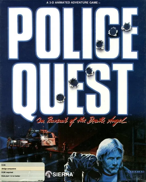 Police Quest - In Pursuit of the Death Angel (USA) (v2.0B 2.22.89) cover art for Commodore Amiga