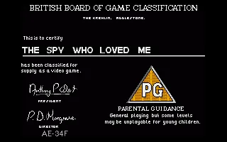 James Bond 007 - The Spy Who Loved Me (Europe) (Compilation - Superheroes) title screen
