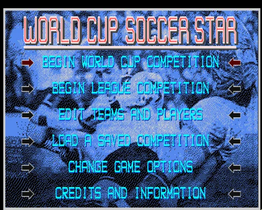 Soccer Star - World Cup Edition title screen