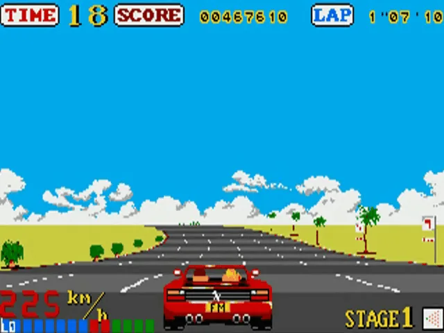 OutRun (USA) (1988) screenshot