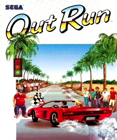 OutRun (Europe) (1987) (Compilation - Giants) cover art for Commodore Amiga