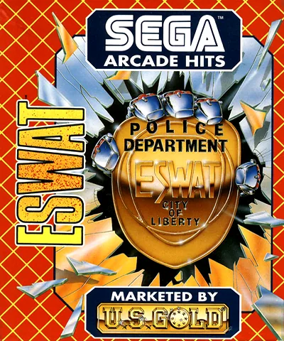 ESWAT (Europe) (Compilation - Super Sega) cover art for Commodore Amiga