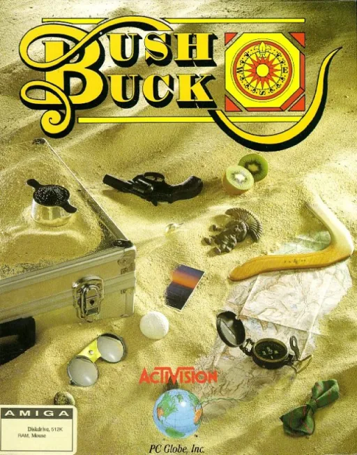 Bush Buck - A Global Treasure Hunt cover art for Commodore Amiga