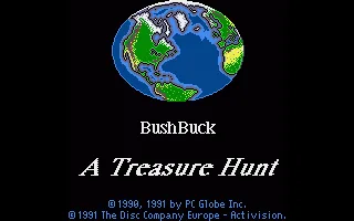 Bush Buck - A Global Treasure Hunt title screen