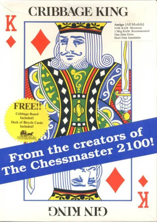 Cribbage King + Gin King cover art for Commodore Amiga
