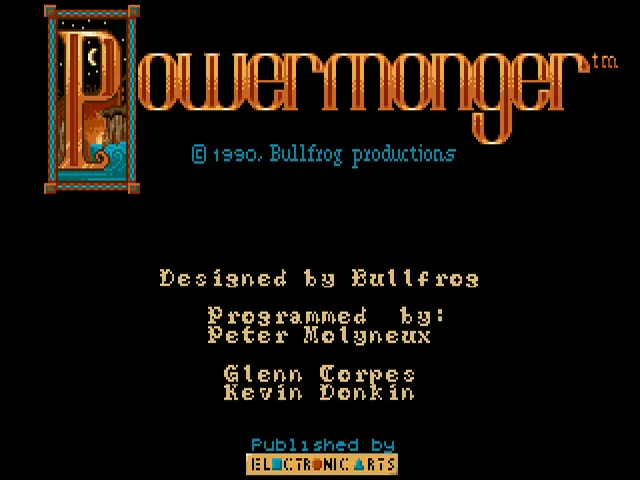 PowerMonger (Europe) (Budget - Kixx) title screen