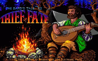 Bard's Tale III, The - Thief of Fate title screen