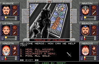 Dungeons of Avalon II - The Island of Darkness (Europe) (Coverdisk - Amiga Mania - Issue October '92) screenshot