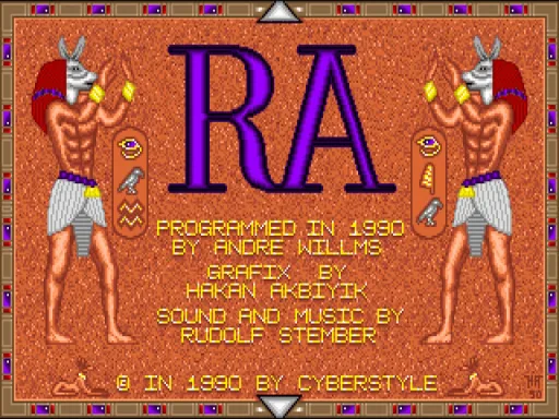 Curse of Ra, The (Europe) (v1.4b) title screen