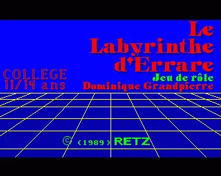 Backdrop artwork for Labyrinthe d'Errare, Le