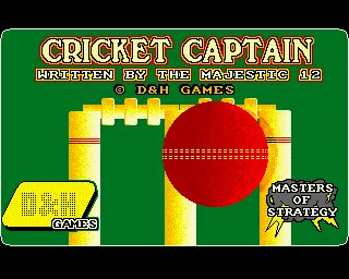 Cricket Captain title screen