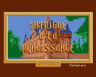 Intrigue a la Renaissance title screen