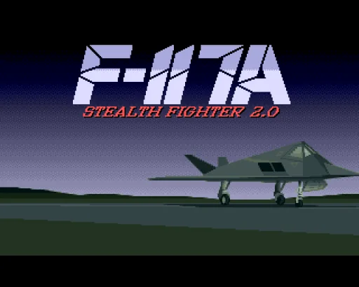 NightHawk F-117A Stealth Fighter 2.0 title screen