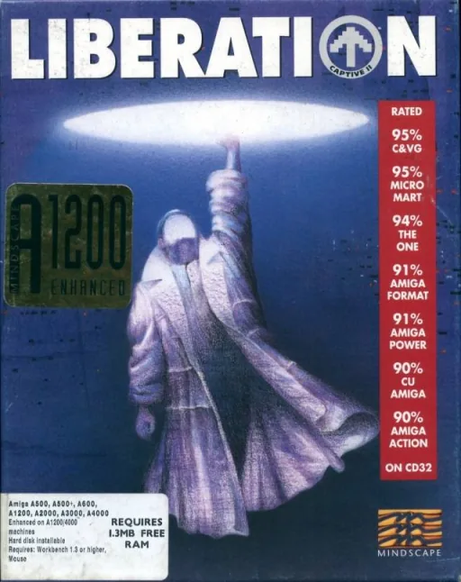 Captive II - Liberation (Europe) (OCS, AGA) cover art for Commodore Amiga