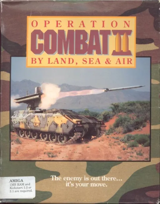 Operation Combat II - By Land, Sea and Air cover art for Commodore Amiga