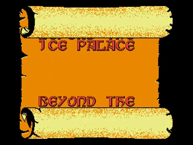 Beyond the Ice Palace (Europe) (Budget - Encore) title screen