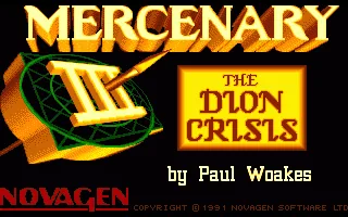 Mercenary III - The Dion Crisis title screen