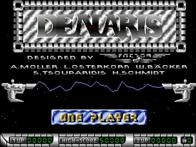 Denaris (Europe) (Compilation - 5th Anniversary) title screen