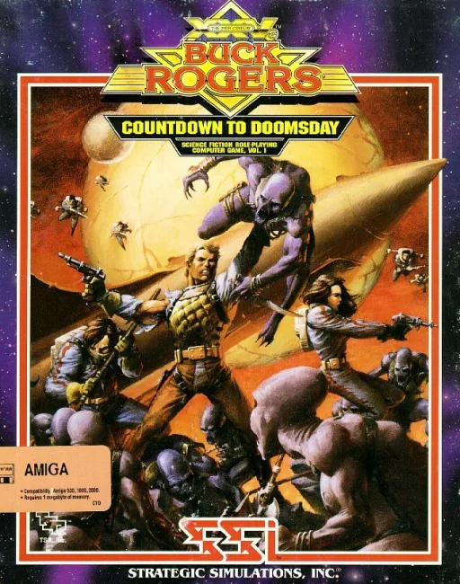 Buck Rogers - Countdown to Doomsday - Science Fiction Role-Playing Computer Game, Vol.I cover art for Commodore Amiga