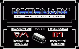 Pictionary (Europe) (v3.1a) title screen