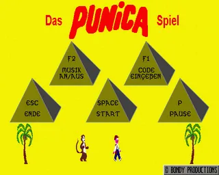 Punica Spiel, Das title screen