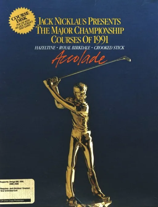 Jack Nicklaus - The Major Championship Courses of 1989 (Europe) (Addon) cover art for Commodore Amiga
