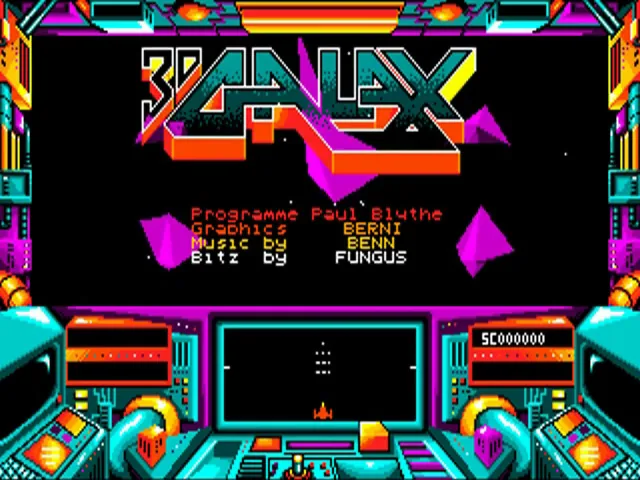 3D Galax (Europe) (Compilation - Action Amiga) title screen