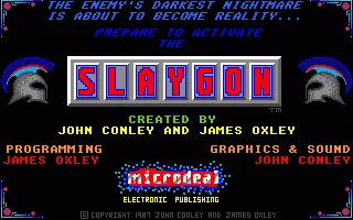 Slaygon title screen