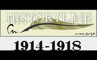 Historyline 1914-1918 (Europe) (ECS) title screen