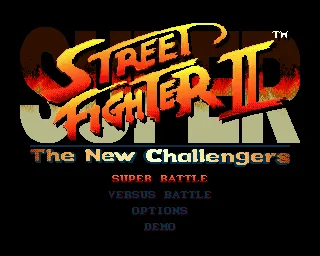 Super Street Fighter II - The New Challengers (Europe) (AGA) title screen