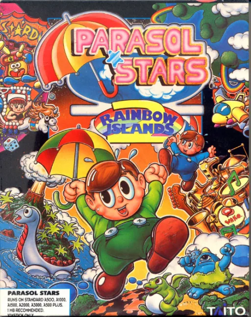 Backdrop artwork for Parasol Stars - Rainbow Islands 2