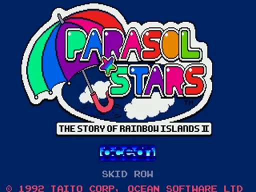 Parasol Stars - Rainbow Islands 2 title screen