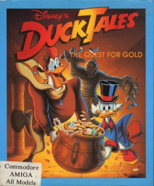 DuckTales - The Quest for Gold cover art for Commodore Amiga