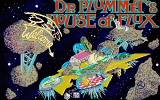 Dr. Plummet's House of Flux title screen