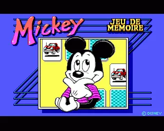 Mickey Jeu de Memoire title screen