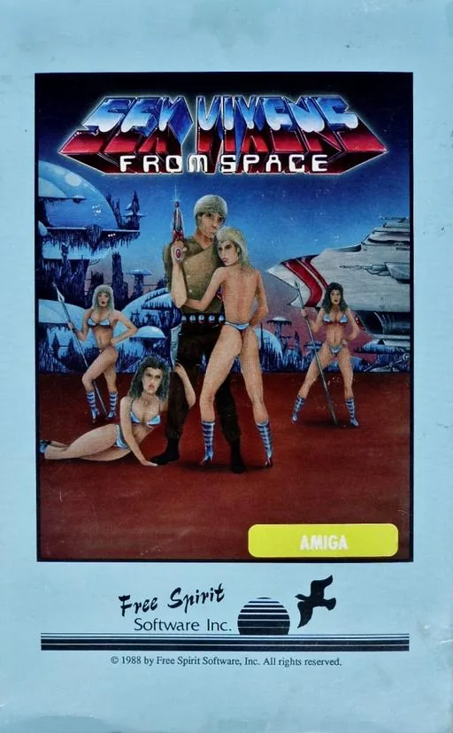 Sex Vixens from Space cover art for Commodore Amiga