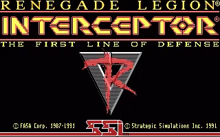 Renegade Legion - Interceptor title screen