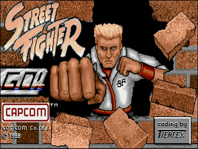Street Fighter (Europe) (Amiga + PC) (Budget - Kixx) title screen