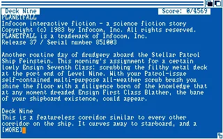 Planetfall (Europe) (r37) title screen