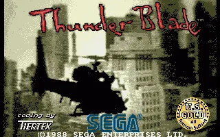 Thunder Blade (Europe) (Budget - Kixx) title screen