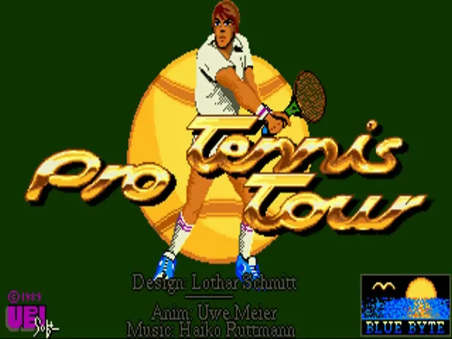 Pro Tennis Tour (Europe) (Budget - The Hit Squad) title screen