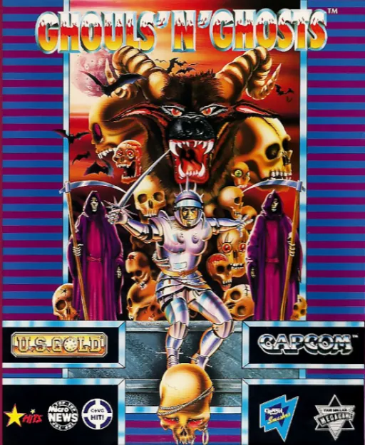 Ghouls 'n' Ghosts + Venus - The Flytrap (Europe) (Compilation - Chart Attack) cover art for Commodore Amiga