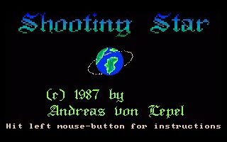 Shooting Star title screen