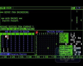 Star Fleet I - The War Begins! (Europe) (v2.1 12.11.86) screenshot