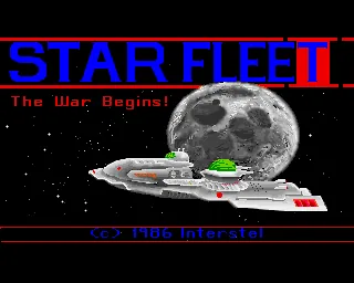 Star Fleet I - The War Begins! (Europe) (v2.1 12.11.86) title screen