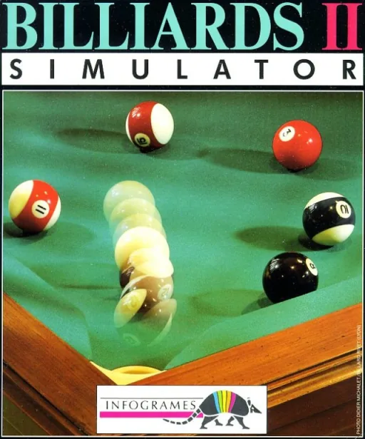 Billiards II Simulator cover art for Commodore Amiga