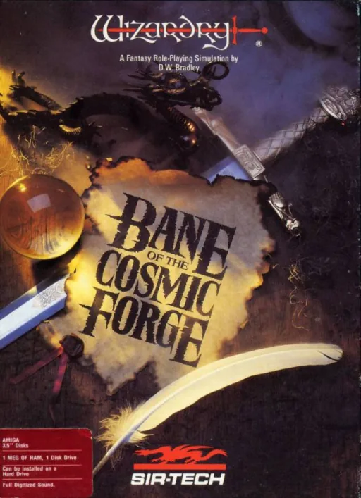 Backdrop artwork for Wizardry - Bane of the Cosmic Forge