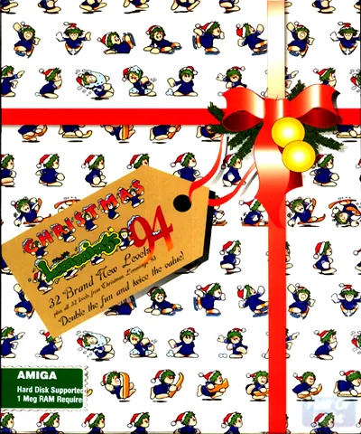 Backdrop artwork for Holiday Lemmings 1994