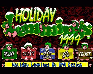 Holiday Lemmings 1994 screenshot